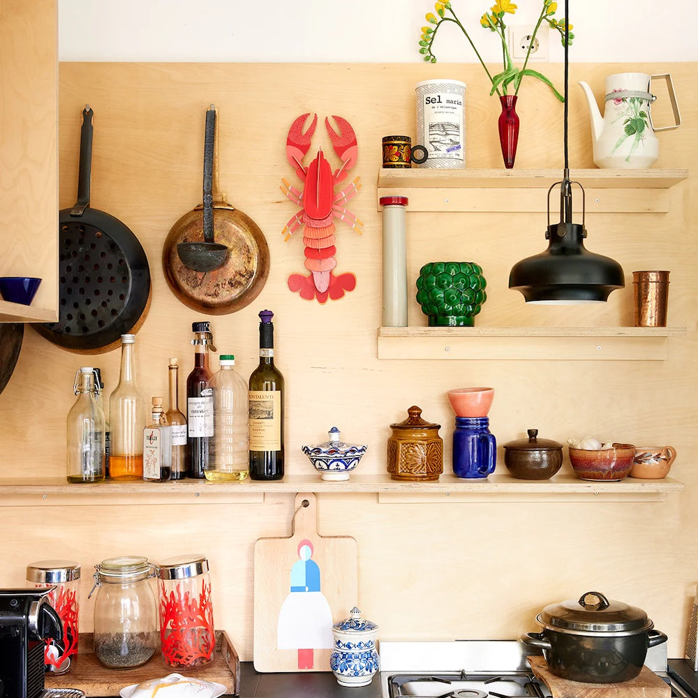 Wall Art Sea Creatures A4 Lobster