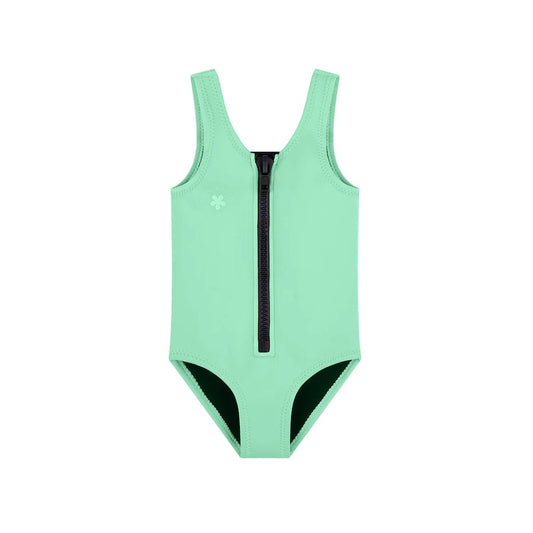 Zip Front Swimsuit Mint