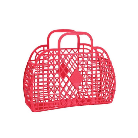 Retro Basket Small Coral