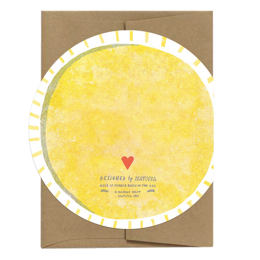 Sun Soleil Die Cut Card