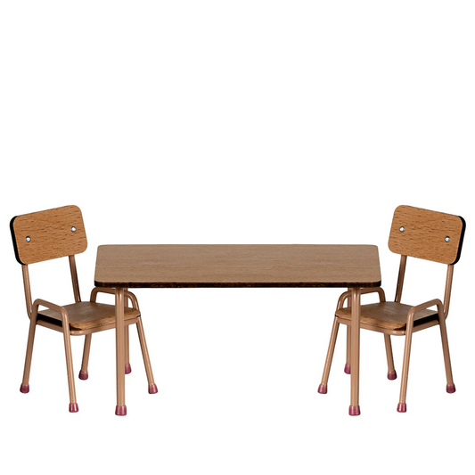 Table And Chair Set Mouse Dark Powder