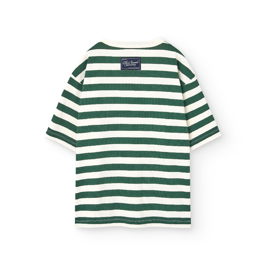 Stripes Green Collie T-Shirt