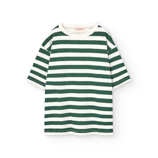 Stripes Green Collie T-Shirt