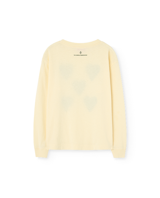 Hearts Yellow Dog Long Sleeve T-Shirt