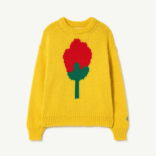 Flower Bull Sweater Yellow