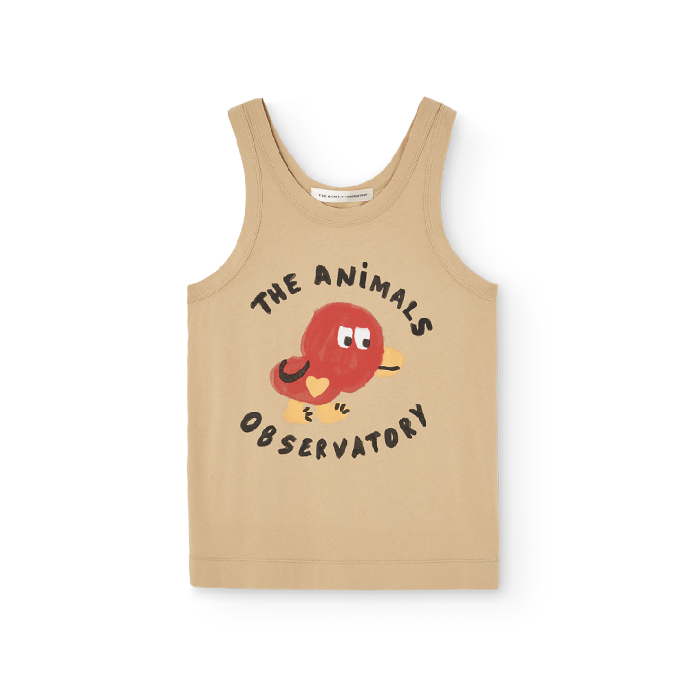 Frog Kid Tank Top Soft Brown