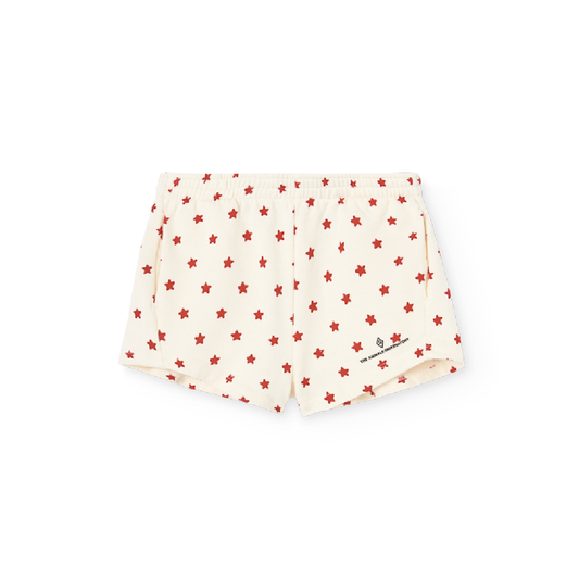 Gardener Kid Short Sweatpants Raw White