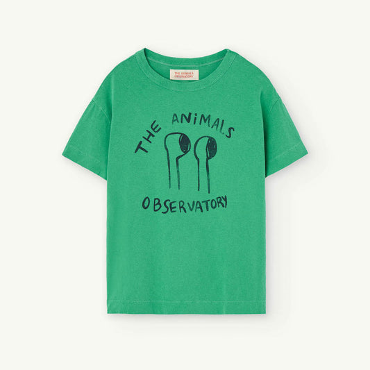 Green Rooster Kids T Shirt