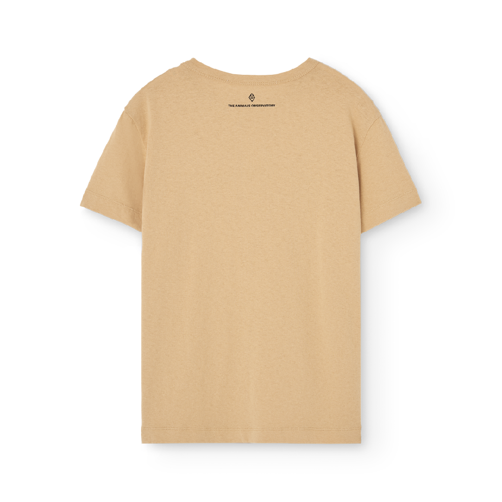 Rooster Kid T Shirt Soft Brown