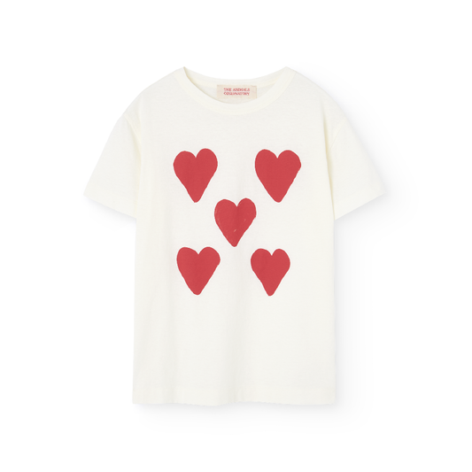 Hearts White Rooster T-Shirt