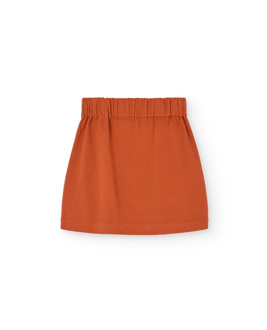 Fig Red Swan Mini Skirt
