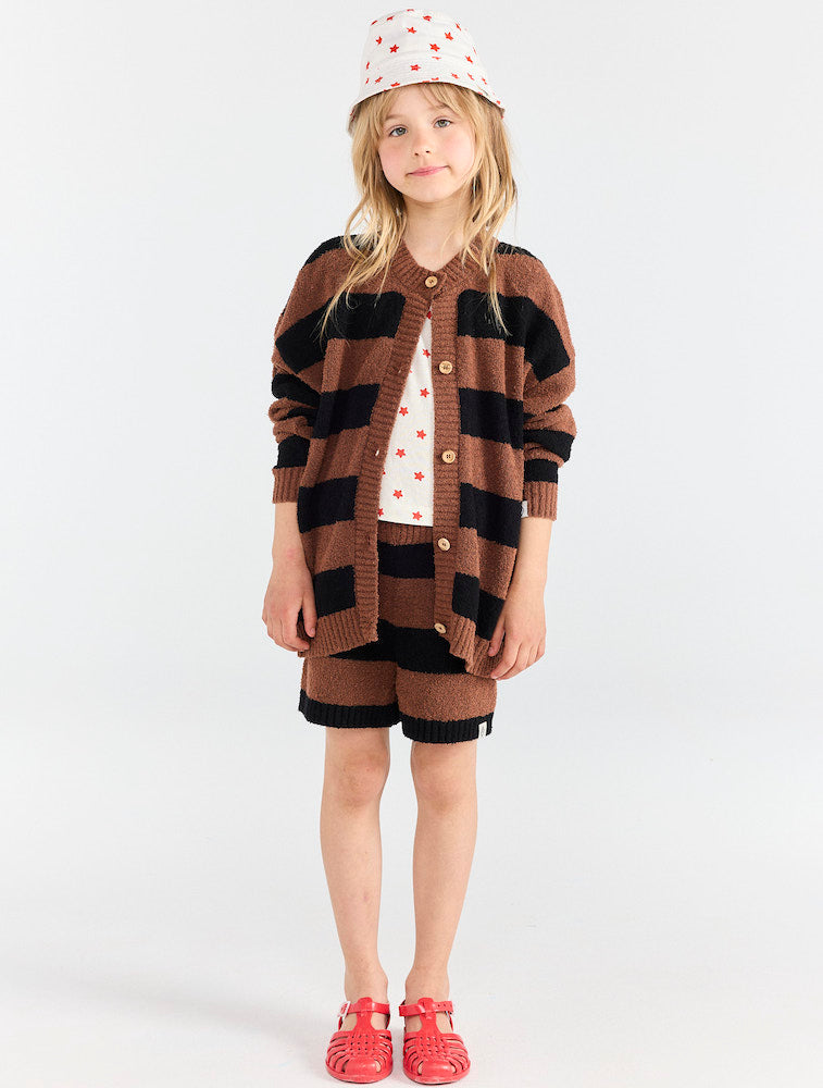 Toucan Kid Cardigan Maroon