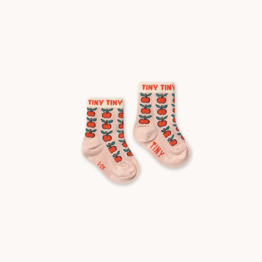 Apples Baby Socks Wild Rose