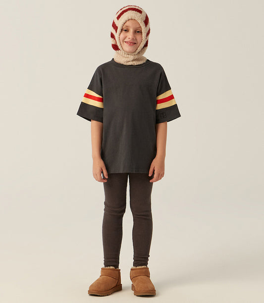 Bicolour Bands Grey T Shirt