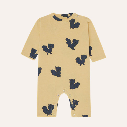 Blue Squirrels Baby Overall