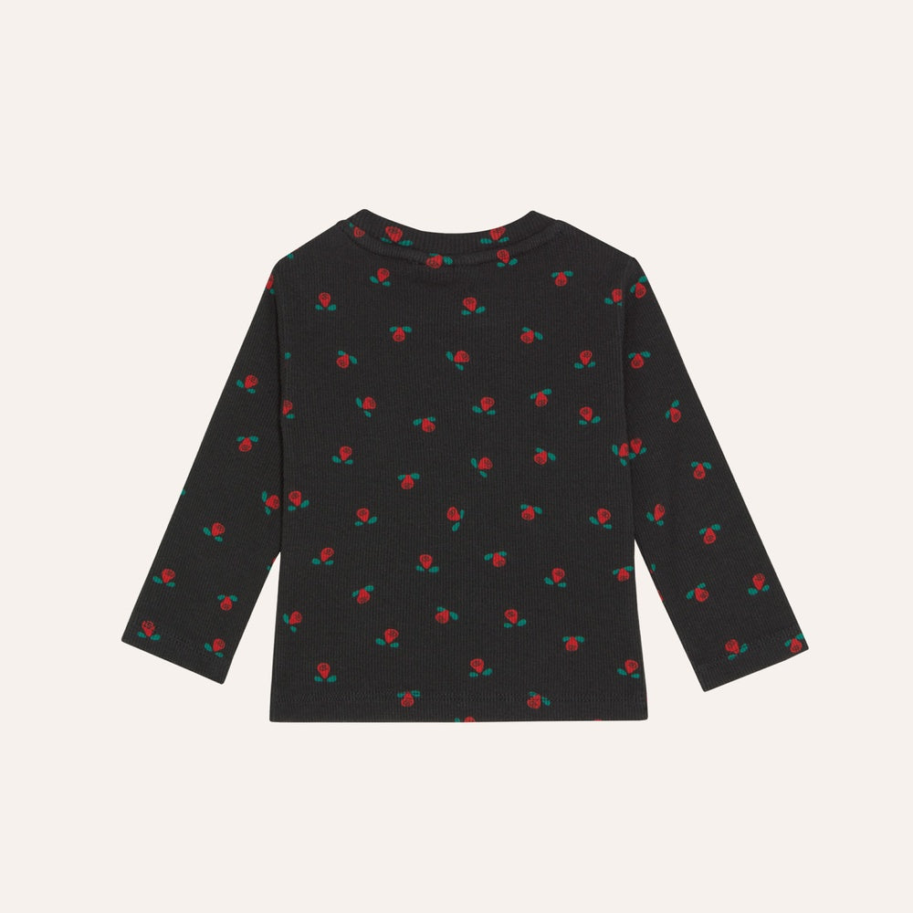 Flowers Grey Baby Tshirt