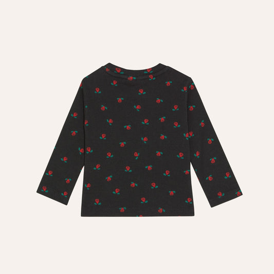 Flowers Grey Baby Tshirt