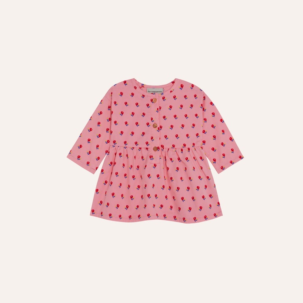 Flowers Pink Baby Dress