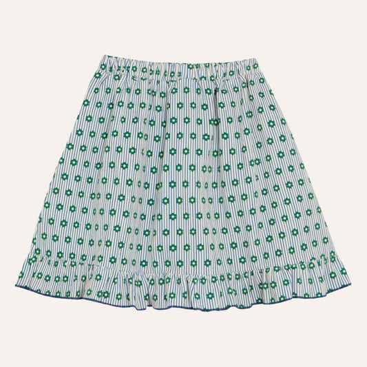 Flowers and Stripes Skirt
