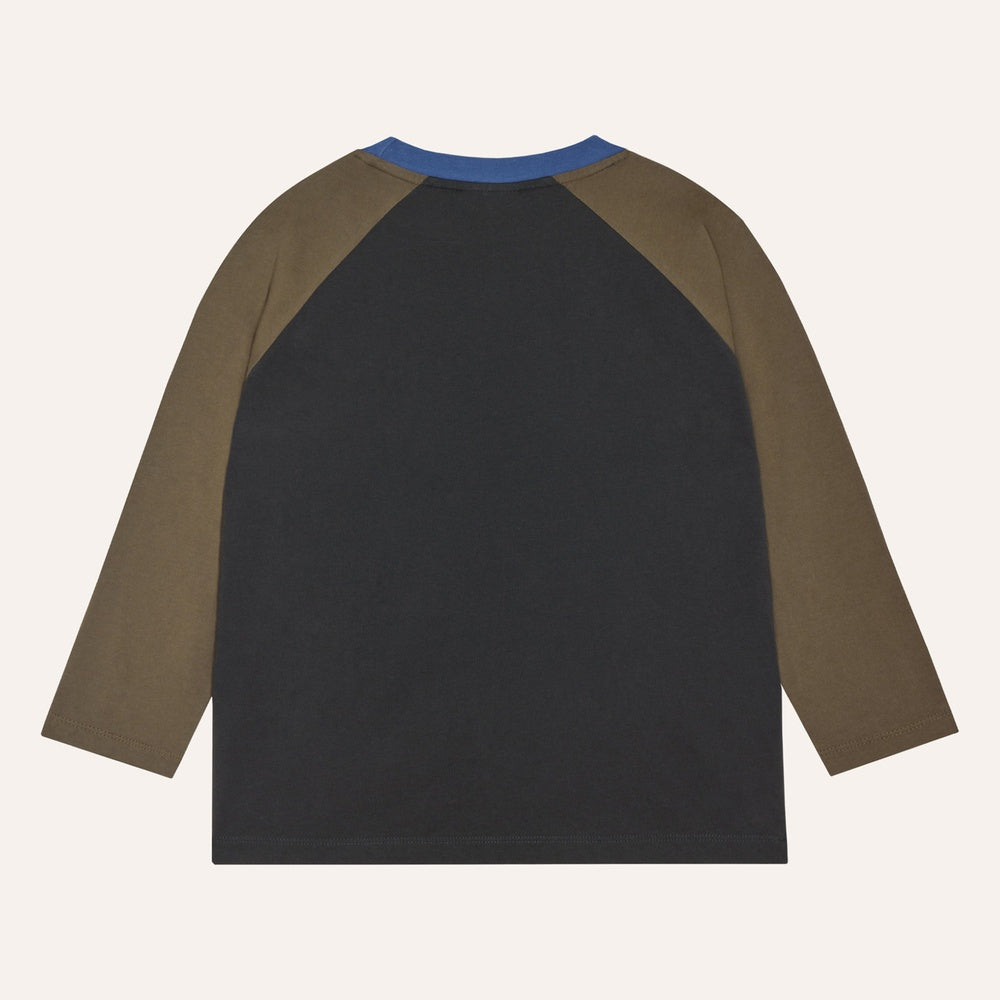 Grey Color Block Tshirt