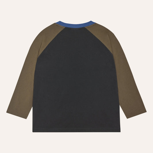 Grey Color Block Tshirt