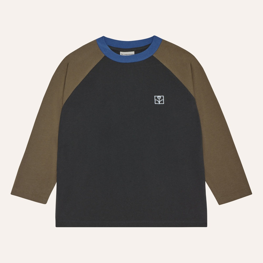 Grey Color Block Tshirt