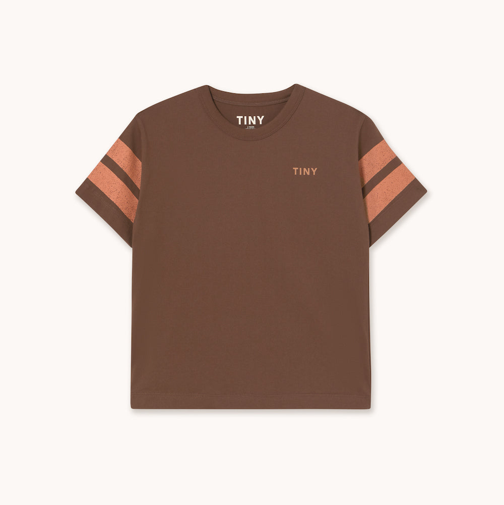 Stripes Logo Tee Dark Brown