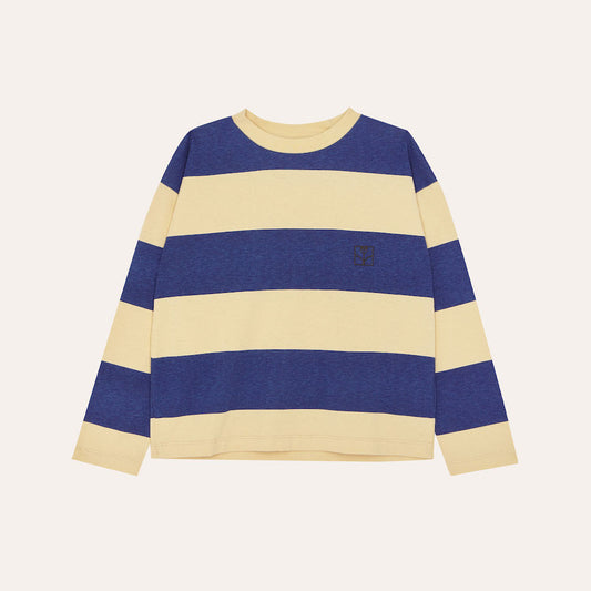 Blue Stripes Long Sleeve Kids T-Shirt