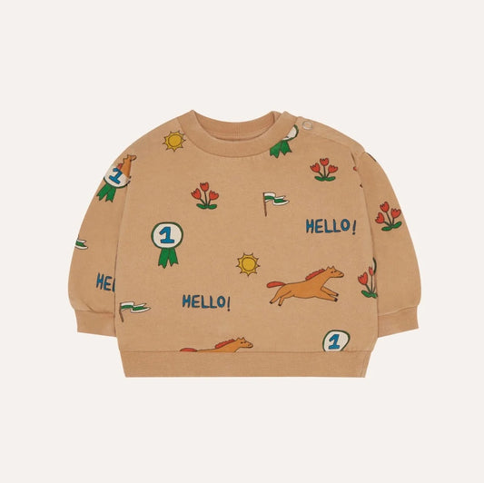 Horses Allover Baby Sweatshirt