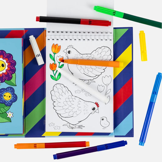 Colour Change Colouring Set Garden Friends
