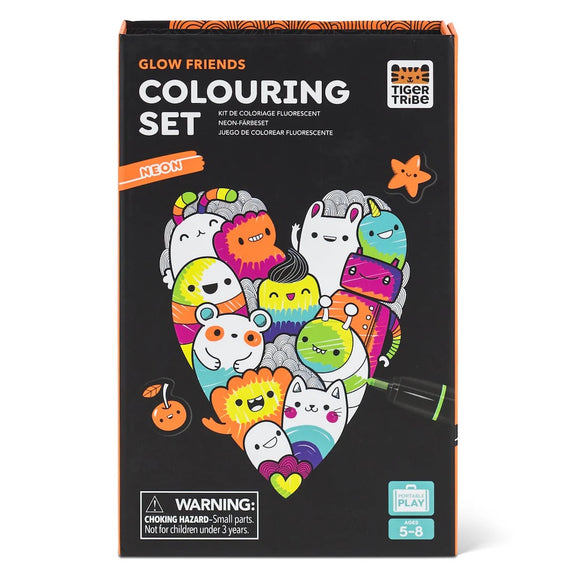Neon Colouring Set Glow Friends Bill's Store