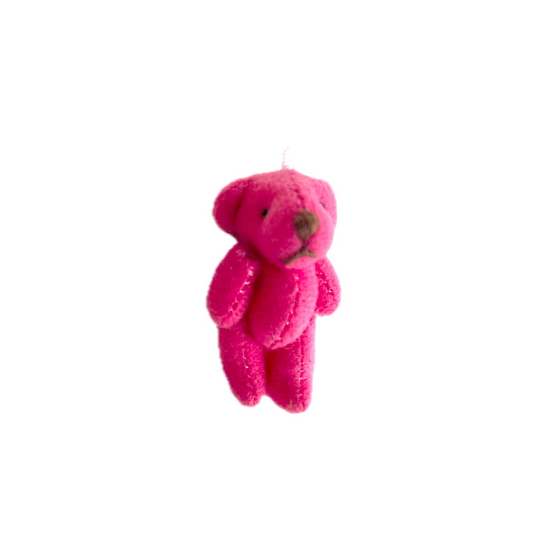 Very Tiny Stuffed Teddy Bear Pink