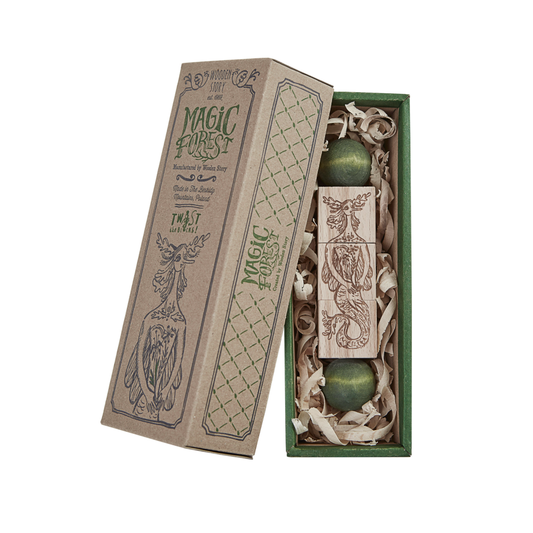 Twist Blocks Magic Forest Green