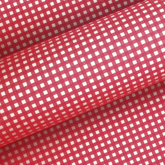 Wrapping Paper 2.5m Red White Gingham - Store Pick Up Only