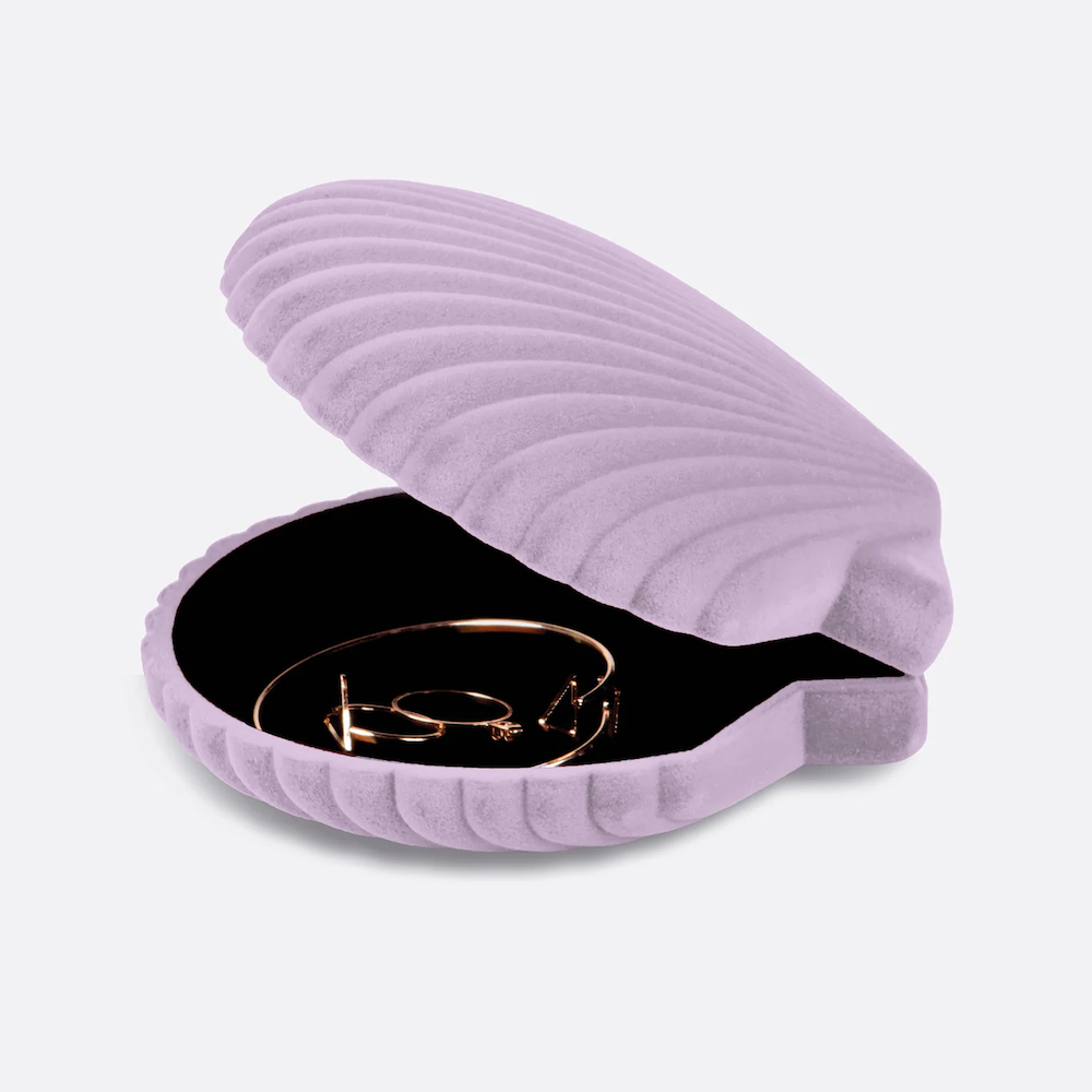 Shell Jewellery Box Lilac