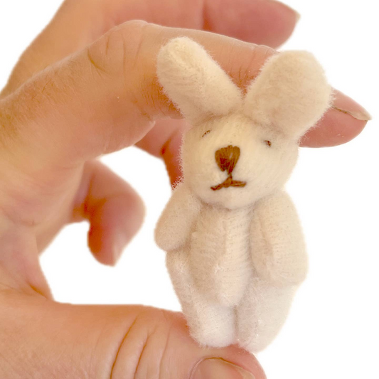 Very Tiny Stuffed Bunny Rabbit Cream