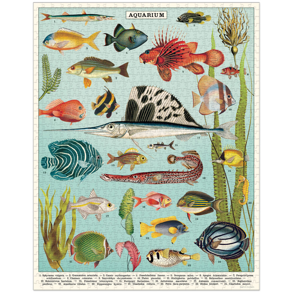 Aquarium Vintage Jigsaw Puzzle 1000pc