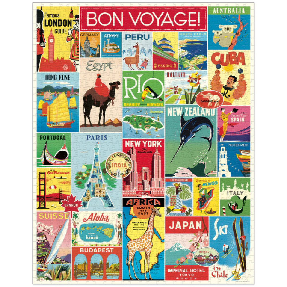 Travel Vintage Jigsaw Puzzle 1000pc