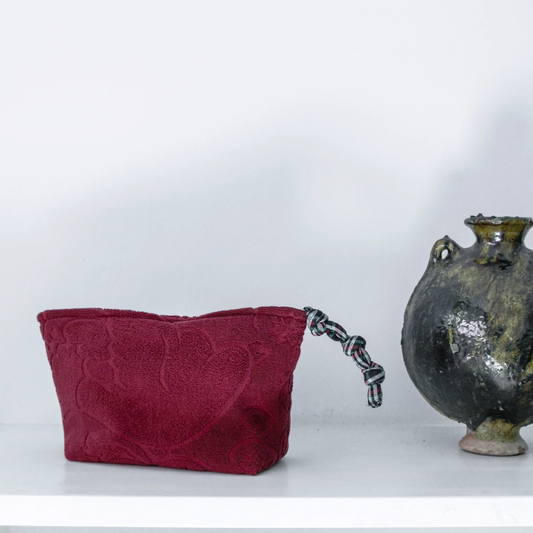 Deep Cherry Clutch Large