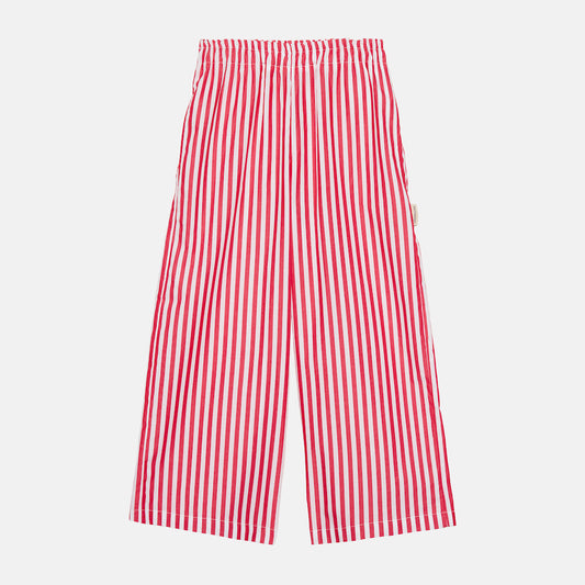 Red Stripes Straight Pants