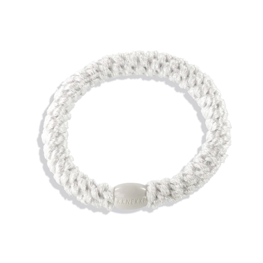 White Glitter Hair Tie