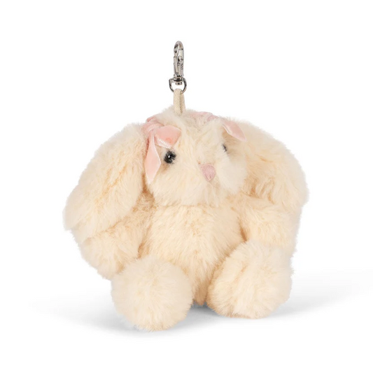 Bag Charm White Bunny