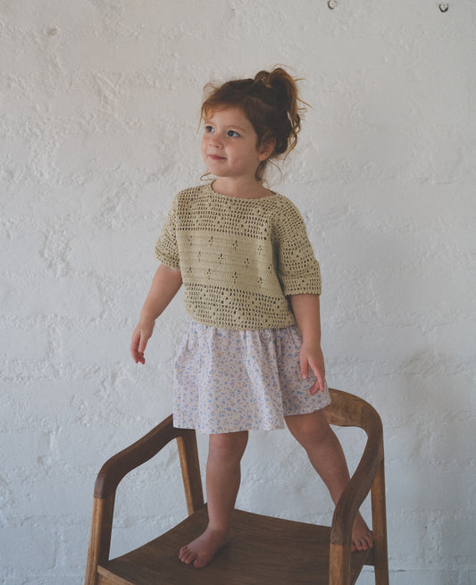 Filet Crochet Crop Moss