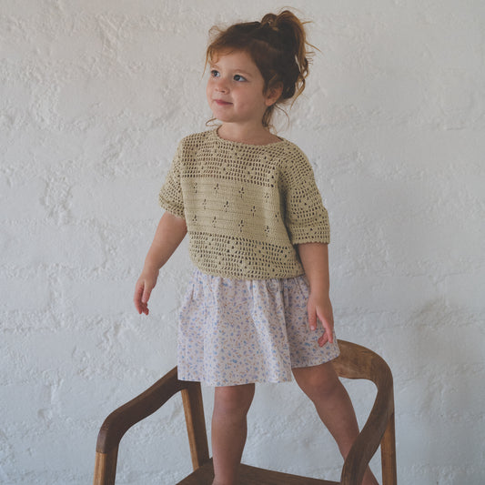 Lenni Skirt Indigo Bloom