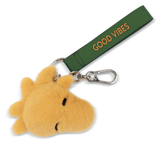 Peanuts Woodstock ECO Fuzzy Bag Charm Yellow