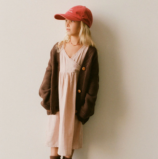 Wool Knit Cardigan Cocoa