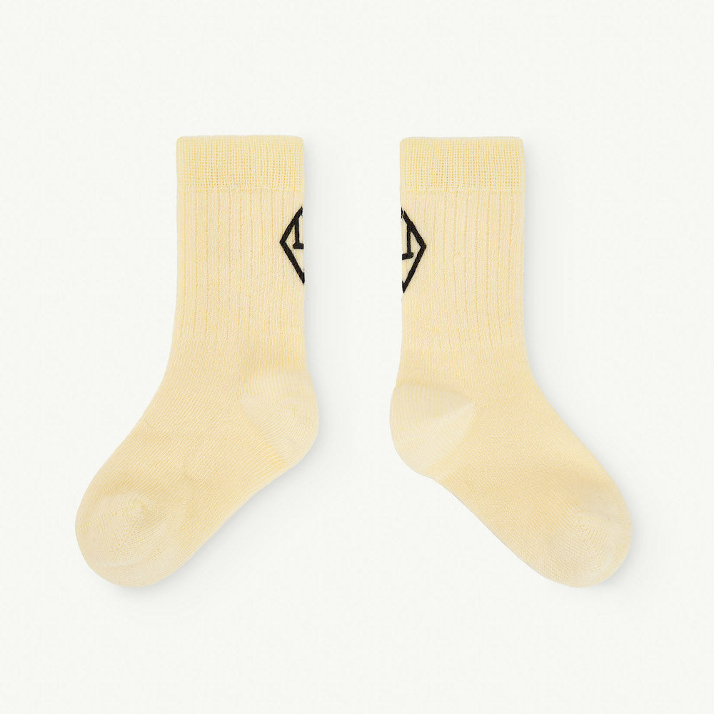 Worm Baby Socks Soft Yellow