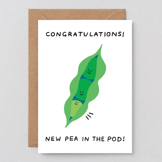 New Pea In The Pod Greeting Card