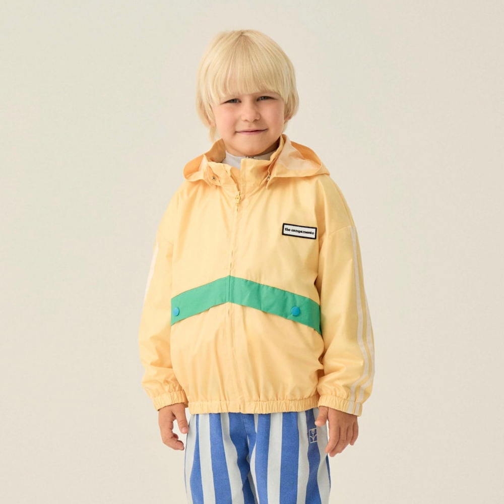 Yellow Colour Block Jacket