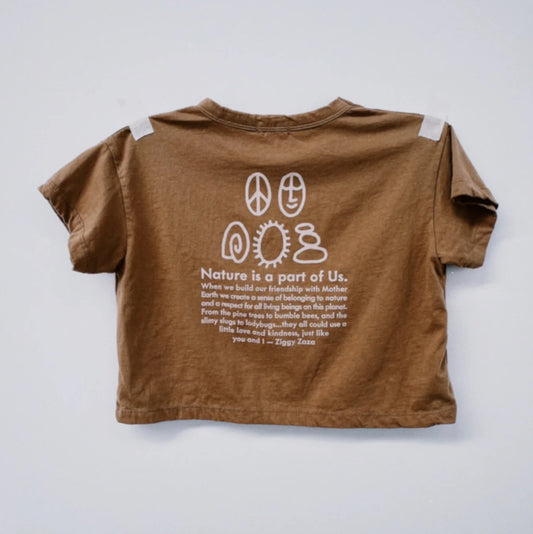 We Are Part of Nature Tee Caramel